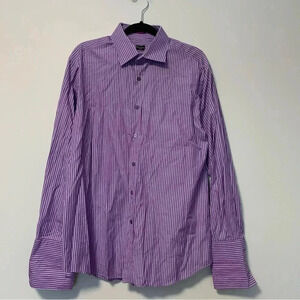 Paul  Smith purple striped button down shirt